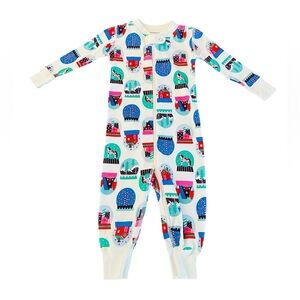 Hanna Andersson Colorful Holiday Kids Onsie Pajamas Size 12-18 Months